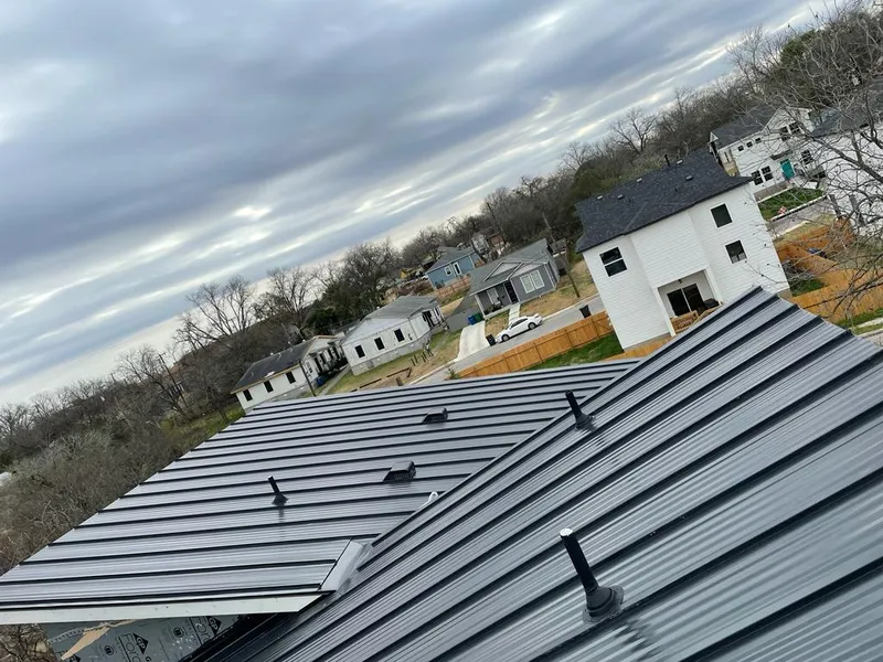 Standing seam metal roof panels with vents for Skylight Repair in Fortuna Foothills